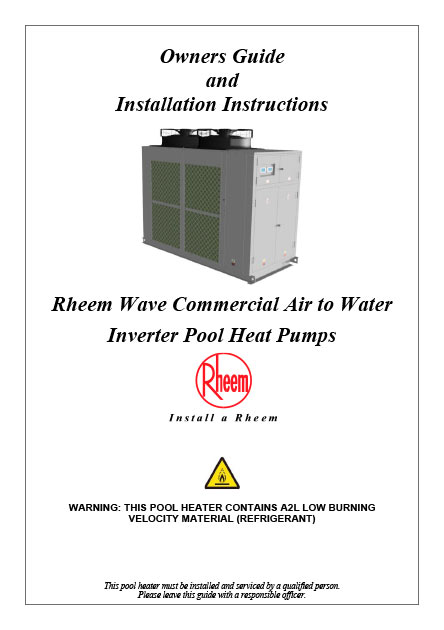 Installation-Instructions---Rheem-Wave-Commercial-A2W-Inverter-Pool-Heat-Pump-03.03